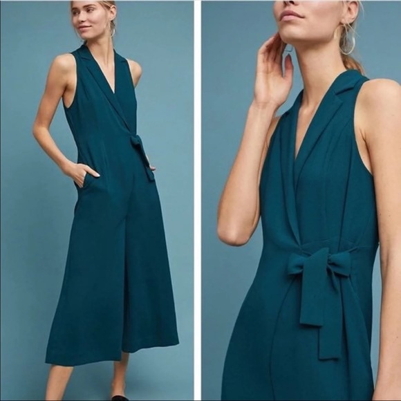 Anthropologie Pants - Maeve Seymour Emerald Green Jumpsuit